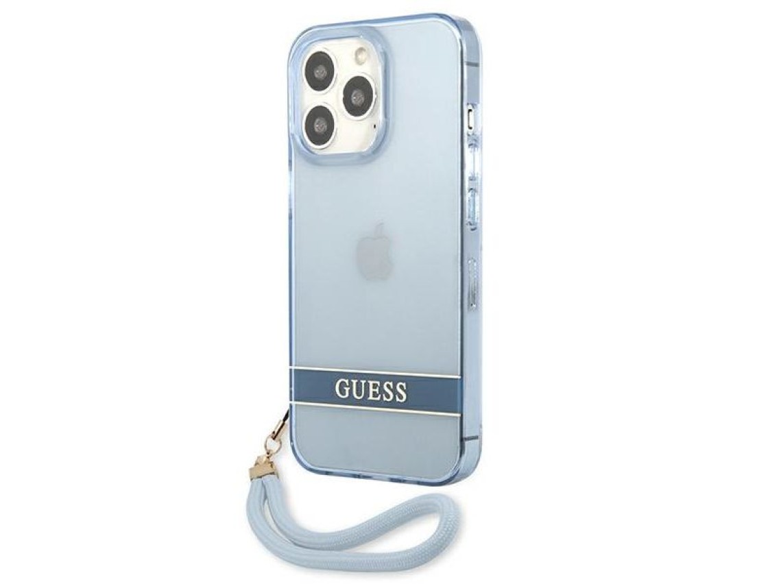 Guess GUHCP13LHTSGSB iPhone 13 Pro / 13 6,1 "blue / blue hardcase Translucent Stap
