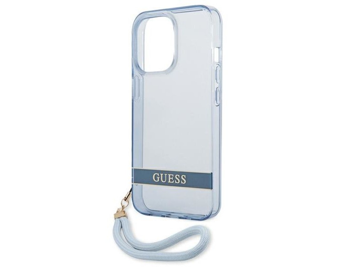 Guess GUHCP13LHTSGSB iPhone 13 Pro / 13 6,1 "blue / blue hardcase Translucent Stap