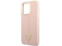 Guess GUHCP13XSLTGP iPhone 13 Pro Max 6.7" pink/pink hardcase Silicone Triangle Guess GUHCP13XSLTGP iPhone 13 Pro Max 6.7" pink/pink hardcase Silicone Triangle