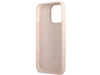 Guess GUHCP13XSLTGP iPhone 13 Pro Max 6.7" pink/pink hardcase Silicone Triangle Guess GUHCP13XSLTGP iPhone 13 Pro Max 6.7" pink/pink hardcase Silicone Triangle