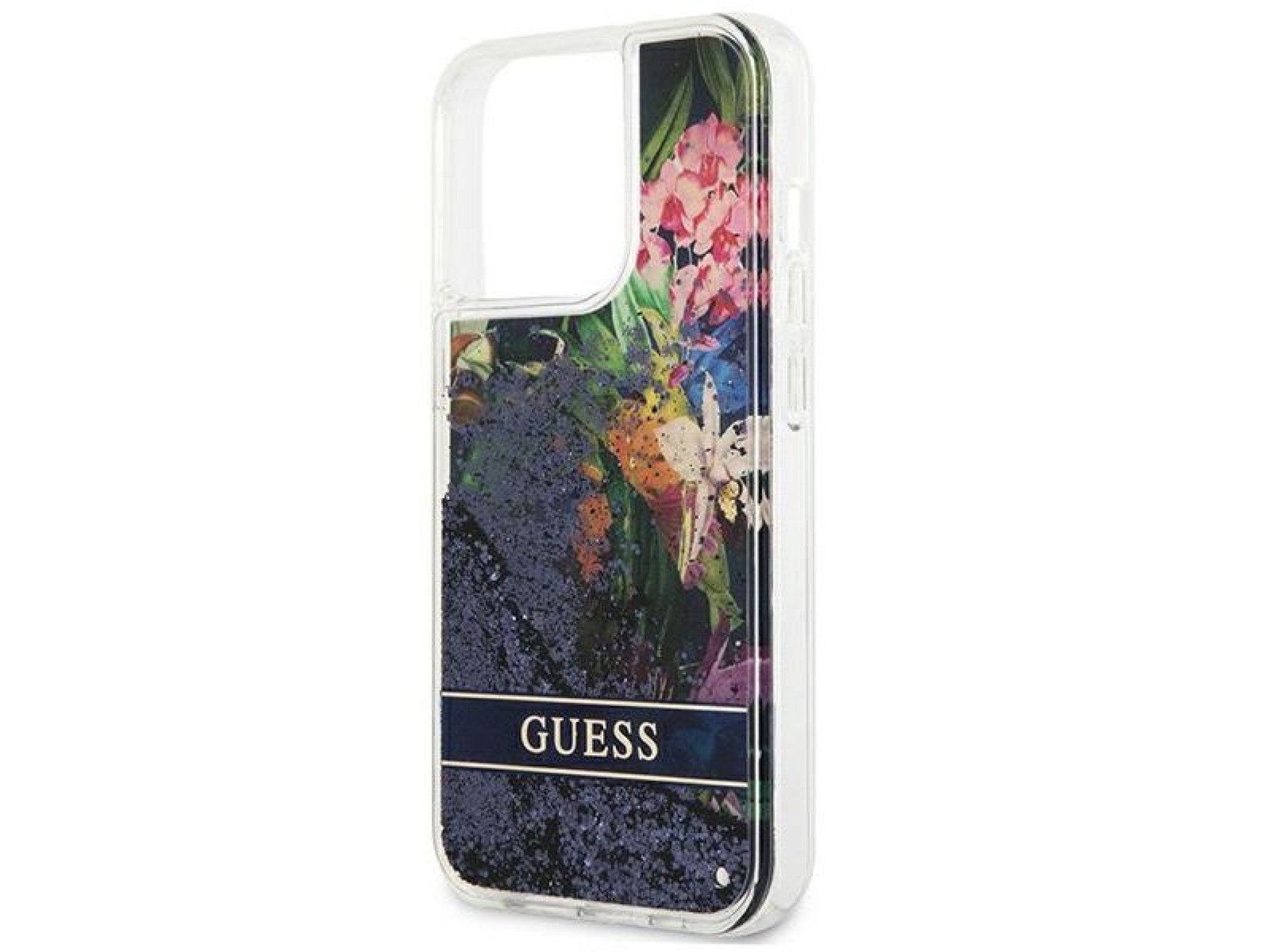 Capa rígida azul/azul Guess GUHCP13LLFLSB para iPhone 13 Pro / 13 de 6,1