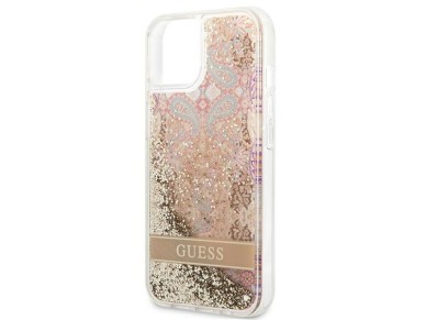Guess GUHCP13SLFLSD iPhone 13 mini 5.4" gold/gold hardcase Paisley Liquid Glitter Guess GUHCP13SLFLSD iPhone 13 mini 5.4" gold/gold hardcase Paisley Liquid Glitter