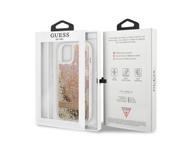 Guess GUHCP13SLFLSD iPhone 13 mini 5.4" gold/gold hardcase Paisley Liquid Glitter Guess GUHCP13SLFLSD iPhone 13 mini 5.4" gold/gold hardcase Paisley Liquid Glitter