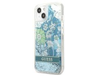 Funda rígida Guess GUHCP13SLFLSN para iPhone 13 mini de 5,4" verde/verde con diseño de flores y purp Funda rígida Guess GUHCP13SLFLSN para iPhone 13 mini de 5,4" verde/verde con diseño de flores y purp