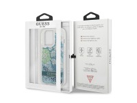 Capa rígida verde/verde com glitter líquido floral Guess GUHCP13LLFLSN para iPhone 13 Pro / 13 de 6, Capa rígida verde/verde com glitter líquido floral Guess GUHCP13LLFLSN para iPhone 13 Pro / 13 de 6,