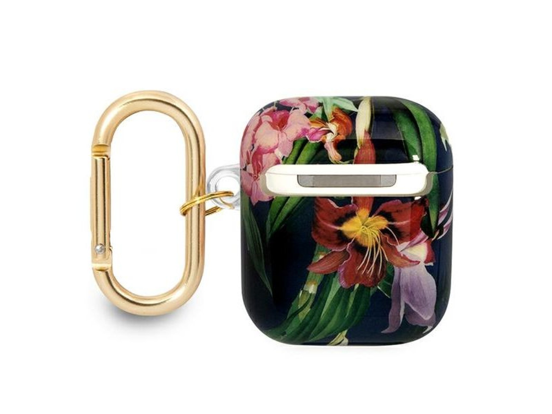 Capa para AirPods Guess GUA2HHFLB azul/azul com alça floral