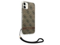 Guess GUOHCN61H4STW iPhone 11 brown/brown hardcase 4G Print Strap Guess GUOHCN61H4STW iPhone 11 brown/brown hardcase 4G Print Strap