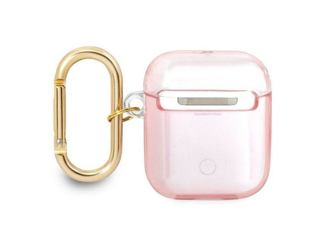 Guess GUA2HHTSP AirPods cover pink/pink Strap Collection