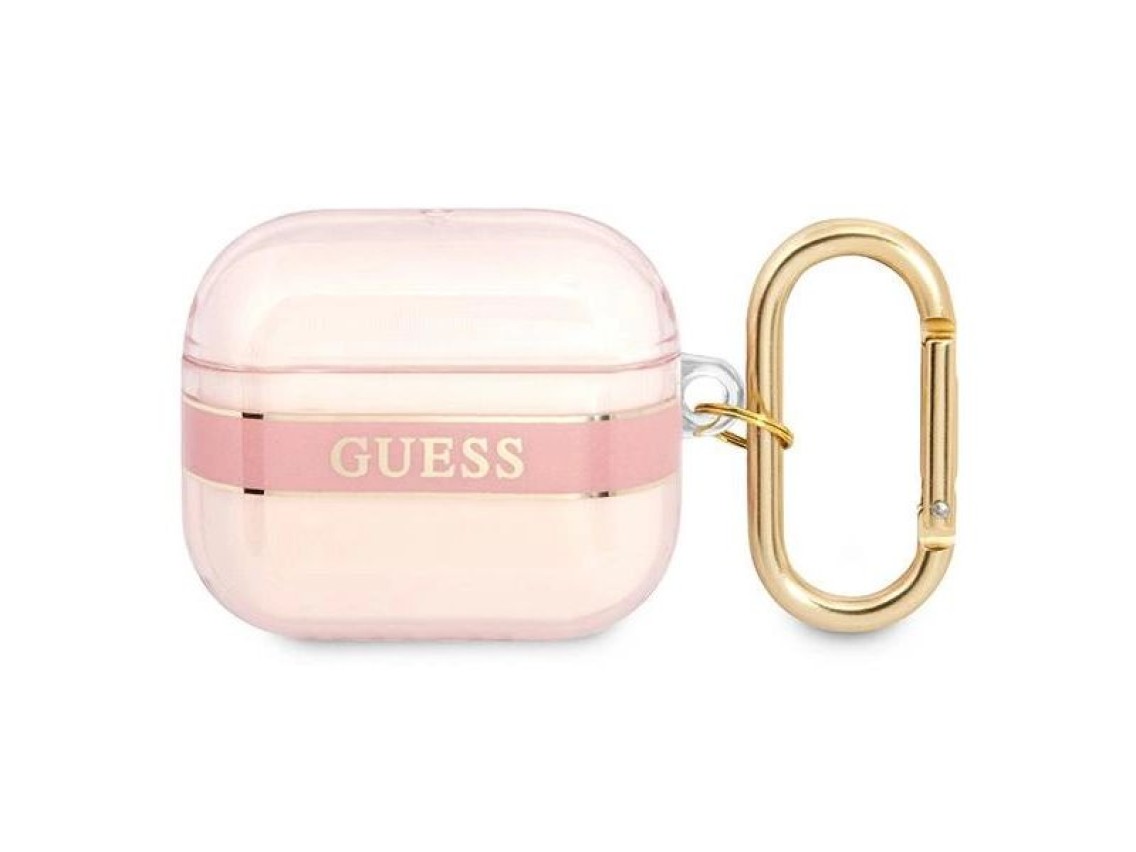 Capa para AirPods 3 Guess GUA3HHTSP rosa/coleção de alça rosa