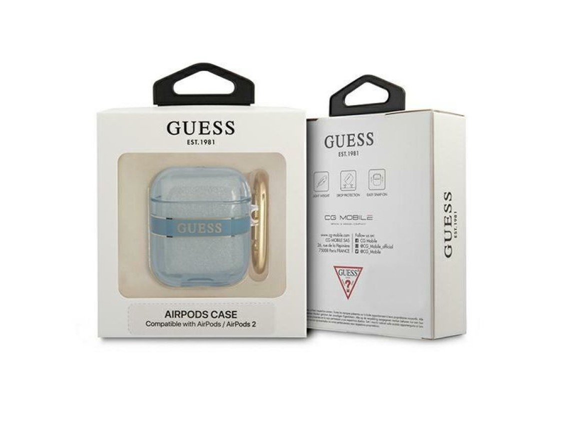 Guess GUA2HHTSB AirPods cover blue/blue Strap Collection