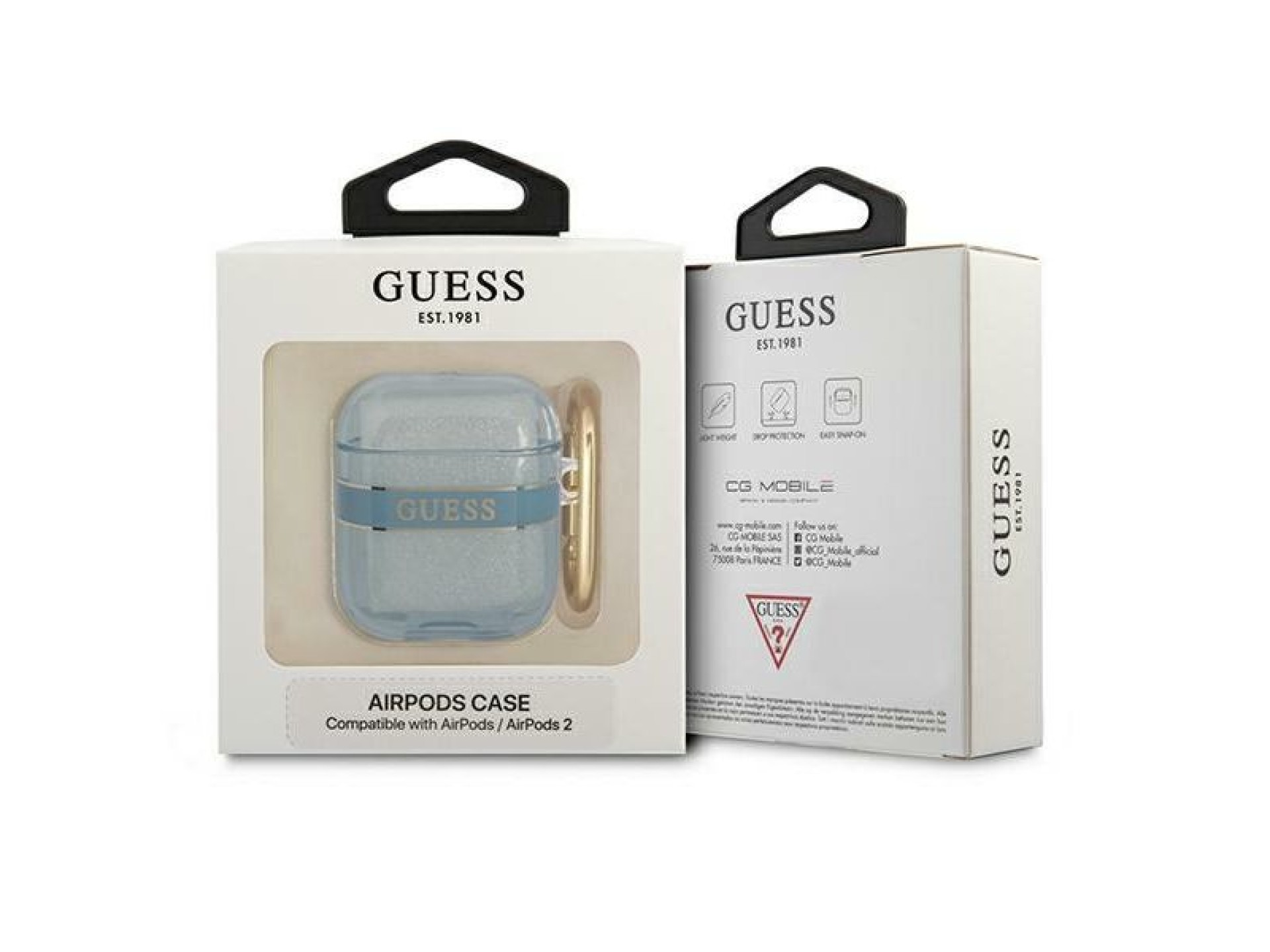 Guess GUA2HHTSB AirPods cover blue/blue Strap Collection