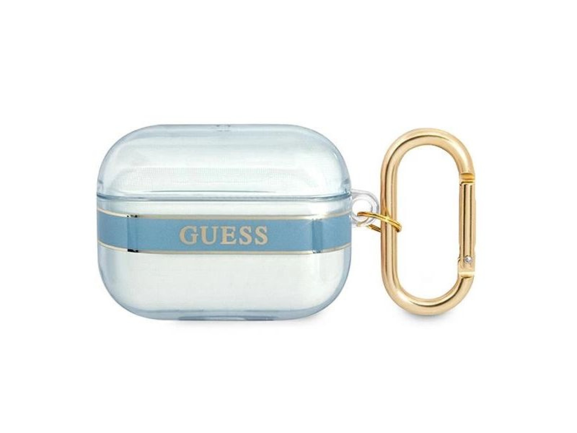 Coleção de capas Guess GUAPHHTSB para AirPods Pro, azul/alça azul