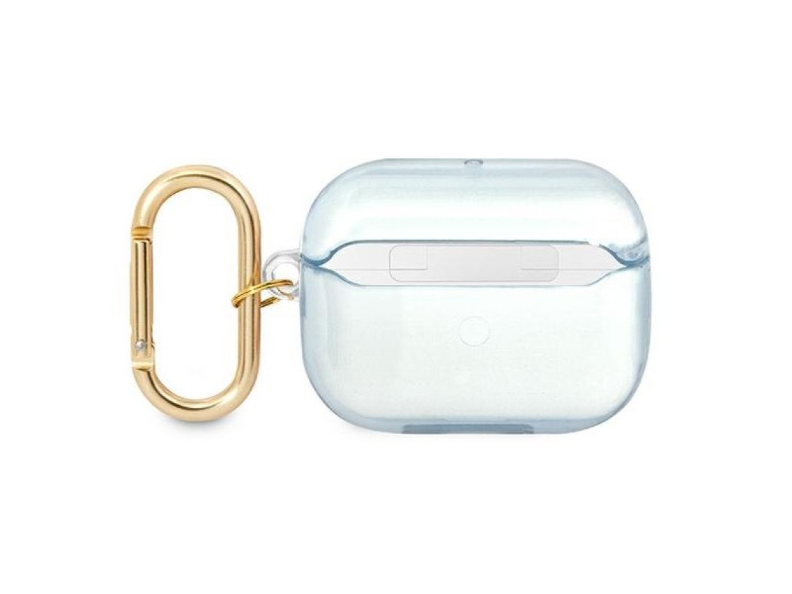 Coleção de capas Guess GUAPHHTSB para AirPods Pro, azul/alça azul