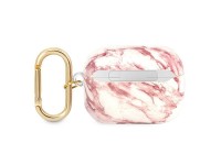 Capa para AirPods Pro Guess GUAPHCHMAP rosa/coleção com alça de mármore rosa Capa para AirPods Pro Guess GUAPHCHMAP rosa/coleção com alça de mármore rosa