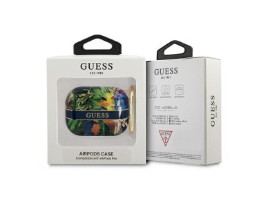 Capa Guess GUAPHHFLB para AirPods Pro, azul/azul, cole��o Flower Strap