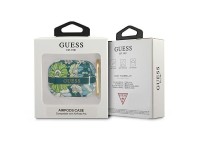 Capa Guess GUAPHHFLN para AirPods Pro, coleção com alça de flor verde/verde Capa Guess GUAPHHFLN para AirPods Pro, coleção com alça de flor verde/verde