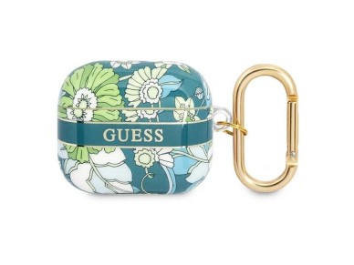 Guess GUA3HHFLN AirPods 3 cover green/green Flower Strap Collection Guess GUA3HHFLN AirPods 3 cover green/green Flower Strap Collection