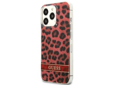 Guess GUHCP13LHSLEOR iPhone 13 Pro / 13 6.1" red/red hardcase Leopard Guess GUHCP13LHSLEOR iPhone 13 Pro / 13 6.1" red/red hardcase Leopard