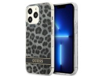 Capa rígida Guess GUHCP13LHSLEOK para iPhone 13 Pro / 13 de 6,1" cinza/cinza com estampa de leopardo Capa rígida Guess GUHCP13LHSLEOK para iPhone 13 Pro / 13 de 6,1" cinza/cinza com estampa de leopardo