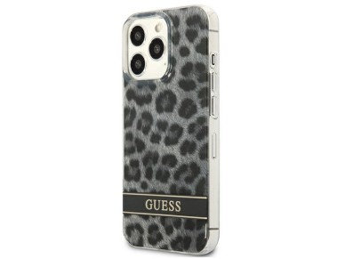 Guess GUHCP13LHSLEOK iPhone 13 Pro / 13 6.1" grey/grey hardcase Leopard Guess GUHCP13LHSLEOK iPhone 13 Pro / 13 6.1" grey/grey hardcase Leopard