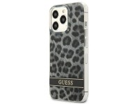 Capa rígida Guess GUHCP13LHSLEOK para iPhone 13 Pro / 13 de 6,1" cinza/cinza com estampa de leopardo Capa rígida Guess GUHCP13LHSLEOK para iPhone 13 Pro / 13 de 6,1" cinza/cinza com estampa de leopardo