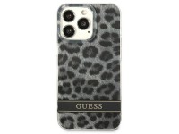 Capa rígida Guess GUHCP13LHSLEOK para iPhone 13 Pro / 13 de 6,1" cinza/cinza com estampa de leopardo Capa rígida Guess GUHCP13LHSLEOK para iPhone 13 Pro / 13 de 6,1" cinza/cinza com estampa de leopardo