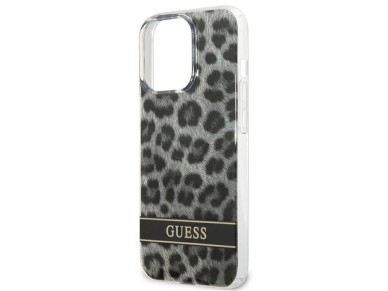 Guess GUHCP13LHSLEOK iPhone 13 Pro / 13 6.1" grey/grey hardcase Leopard Guess GUHCP13LHSLEOK iPhone 13 Pro / 13 6.1" grey/grey hardcase Leopard
