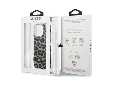 Guess GUHCP13LHSLEOK iPhone 13 Pro / 13 6.1" grey/grey hardcase Leopard Guess GUHCP13LHSLEOK iPhone 13 Pro / 13 6.1" grey/grey hardcase Leopard