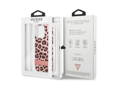 Guess GUHCP13LHSLEOP iPhone 13 Pro / 13 6.1" pink/pink hardcase Leopard Guess GUHCP13LHSLEOP iPhone 13 Pro / 13 6.1" pink/pink hardcase Leopard