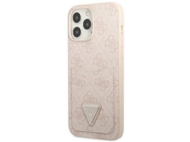 Guess 4G Triangle Logo Cardslot Case for iPhone 13 Pro / 13 - Pink Guess 4G Triangle Logo Cardslot Case for iPhone 13 Pro / 13 - Pink