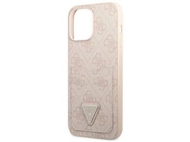 Guess 4G Triangle Logo Cardslot Case for iPhone 13 Pro / 13 - Pink Guess 4G Triangle Logo Cardslot Case for iPhone 13 Pro / 13 - Pink