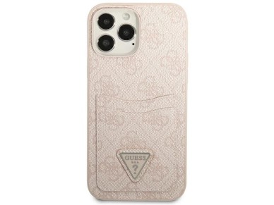 Guess 4G Triangle Logo Cardslot case for iPhone 13 Pro Max - pink Guess 4G Triangle Logo Cardslot case for iPhone 13 Pro Max - pink