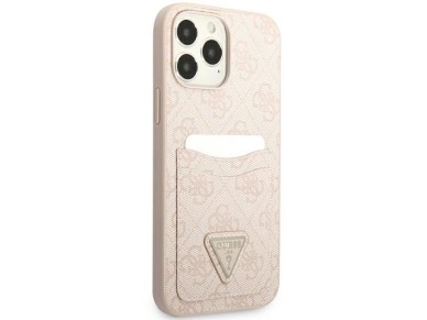 Guess 4G Triangle Logo Cardslot case for iPhone 13 Pro Max - pink Guess 4G Triangle Logo Cardslot case for iPhone 13 Pro Max - pink