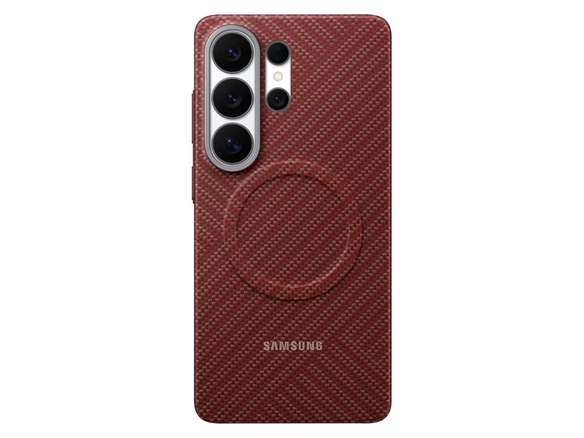 Samsung Carbon Magnet Case for Samsung Galaxy S26 Ultra, MagSafe Compatible - Red