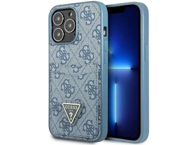 Guess 4G Triangle Logo Cardslot Case for iPhone 13 Pro / 13 - Blue Guess 4G Triangle Logo Cardslot Case for iPhone 13 Pro / 13 - Blue