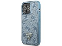 Capa Guess 4G com Logo Triangular e Compartimento para Cartões para iPhone 13 Pro / 13 - Azul Capa Guess 4G com Logo Triangular e Compartimento para Cartões para iPhone 13 Pro / 13 - Azul
