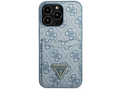 Guess 4G Triangle Logo Cardslot Case for iPhone 13 Pro / 13 - Blue Guess 4G Triangle Logo Cardslot Case for iPhone 13 Pro / 13 - Blue