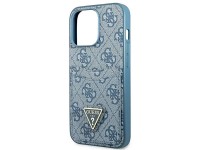 Capa Guess 4G com Logo Triangular e Compartimento para Cartões para iPhone 13 Pro / 13 - Azul Capa Guess 4G com Logo Triangular e Compartimento para Cartões para iPhone 13 Pro / 13 - Azul