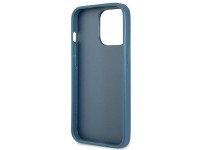 Capa Guess 4G com Logo Triangular e Compartimento para Cartões para iPhone 13 Pro / 13 - Azul Capa Guess 4G com Logo Triangular e Compartimento para Cartões para iPhone 13 Pro / 13 - Azul