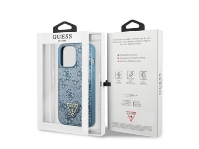 Guess 4G Triangle Logo Cardslot Case for iPhone 13 Pro / 13 - Blue Guess 4G Triangle Logo Cardslot Case for iPhone 13 Pro / 13 - Blue