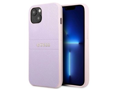 Guess GUHCP13SPSASBPU iPhone 13 mini 5,4 "purple / purple Saffiano Hot Stamp & Metal Logo Guess GUHCP13SPSASBPU iPhone 13 mini 5,4 "purple / purple Saffiano Hot Stamp & Metal Logo