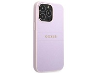 Guess GUHCP13LPSASBPU iPhone 13 Pro / 13 6.1" purple/purple Saffiano Hot Stamp & Metal Logo Guess GUHCP13LPSASBPU iPhone 13 Pro / 13 6.1" purple/purple Saffiano Hot Stamp & Metal Logo