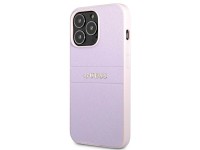 Capa Guess Saffiano Stripe para iPhone 13 Pro Max - Roxa Capa Guess Saffiano Stripe para iPhone 13 Pro Max - Roxa