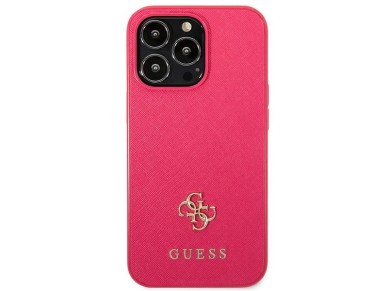 Guess Saffiano 4G Small Metal Logo case for iPhone 13 Pro / 13 - pink Guess Saffiano 4G Small Metal Logo case for iPhone 13 Pro / 13 - pink