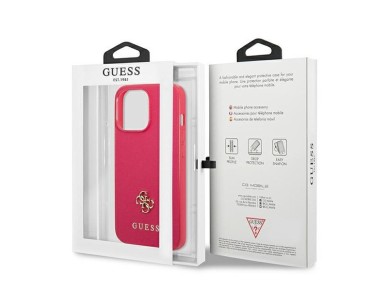 Guess Saffiano 4G Small Metal Logo case for iPhone 13 Pro / 13 - pink Guess Saffiano 4G Small Metal Logo case for iPhone 13 Pro / 13 - pink