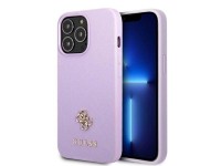 Guess GUHCP13XPS4MU iPhone 13 Pro Max 6.7" purple/purple hardcase Saffiano 4G Small Metal Logo