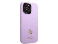 Guess GUHCP13XPS4MU iPhone 13 Pro Max 6.7" purple/purple hardcase Saffiano 4G Small Metal Logo