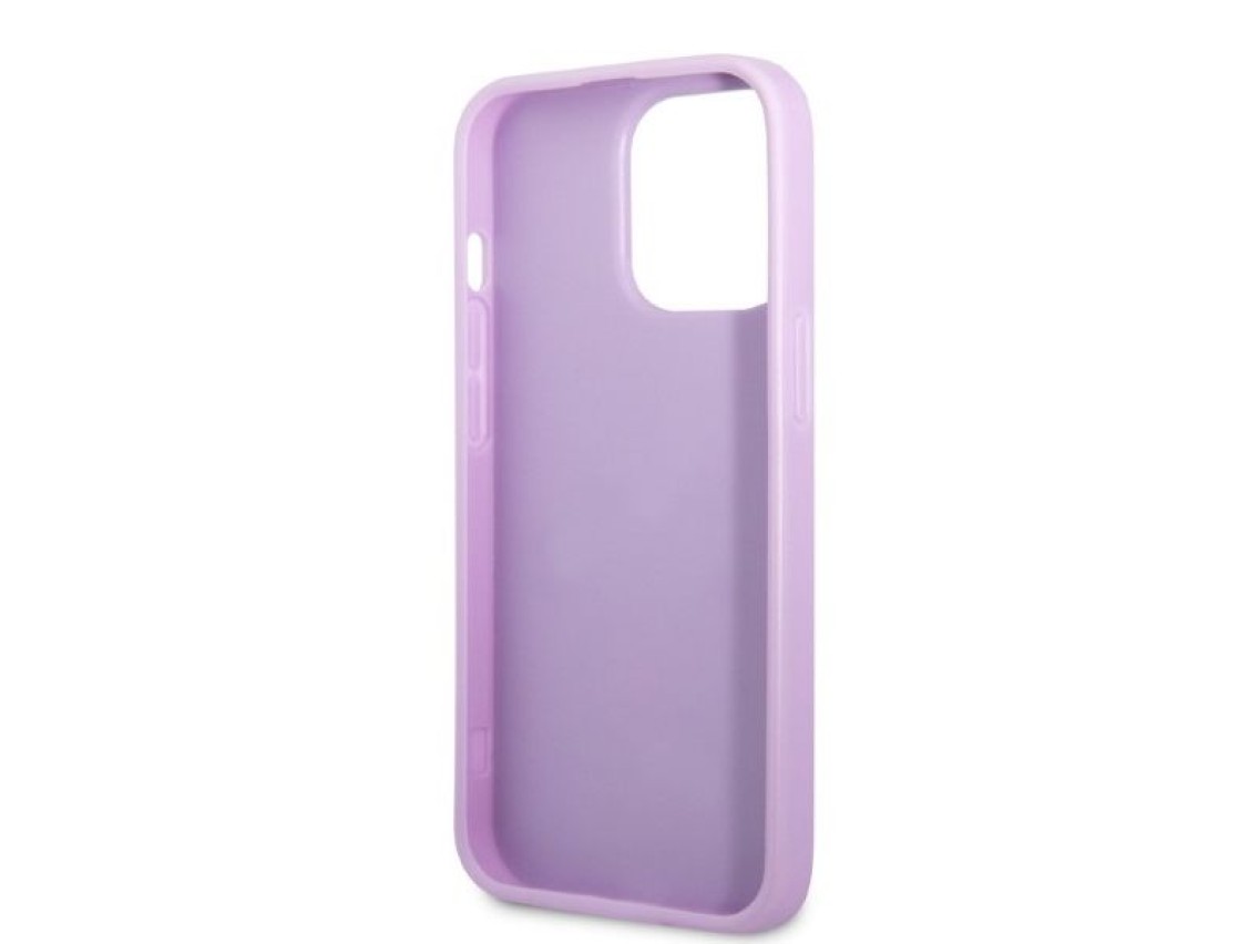 Guess GUHCP13XPS4MU iPhone 13 Pro Max 6.7" purple/purple hardcase Saffiano 4G Small Metal Logo