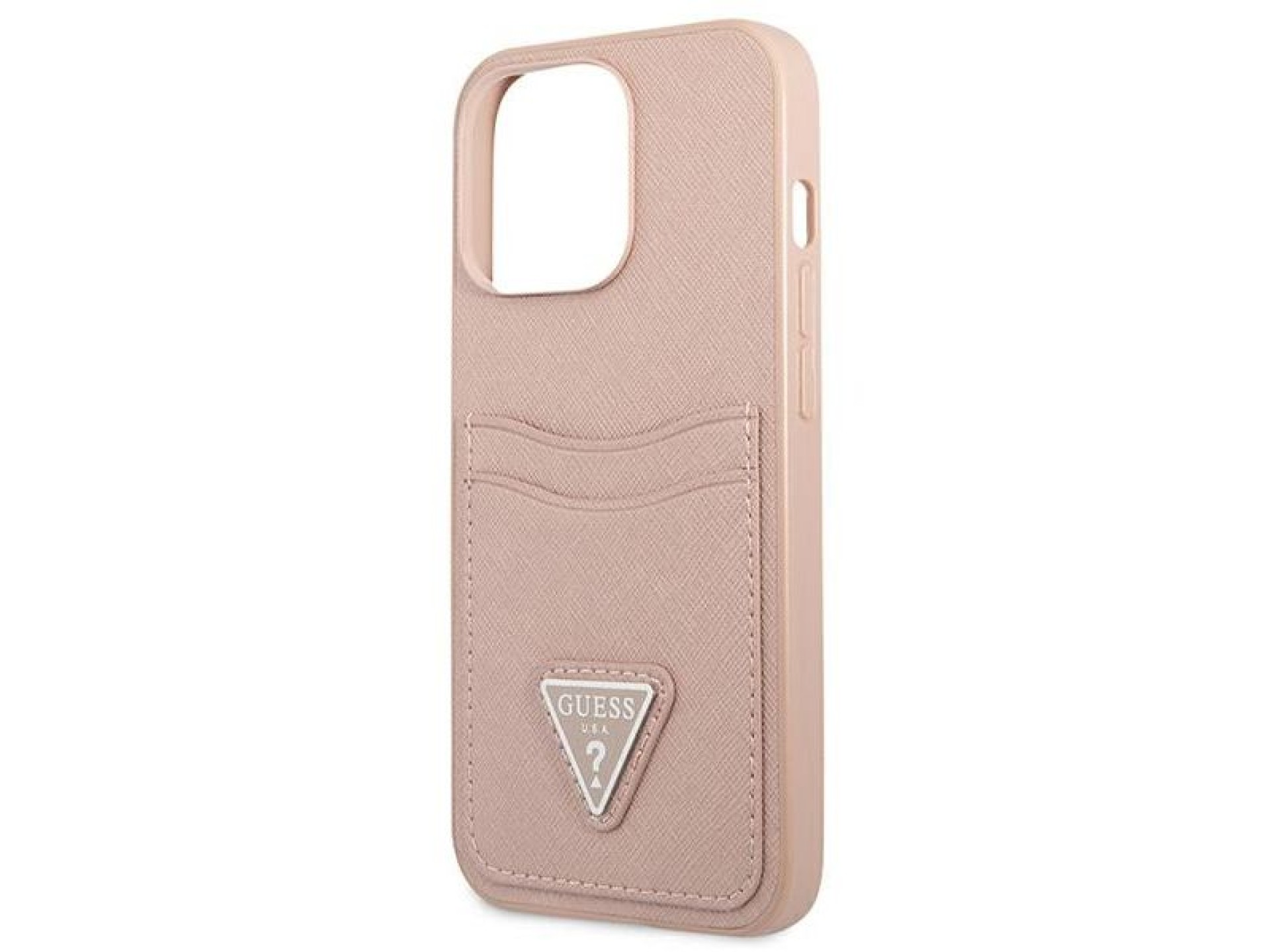 Capa rígida rosa Guess GUHCP13LPSATPP para iPhone 13 Pro / 13 6.1