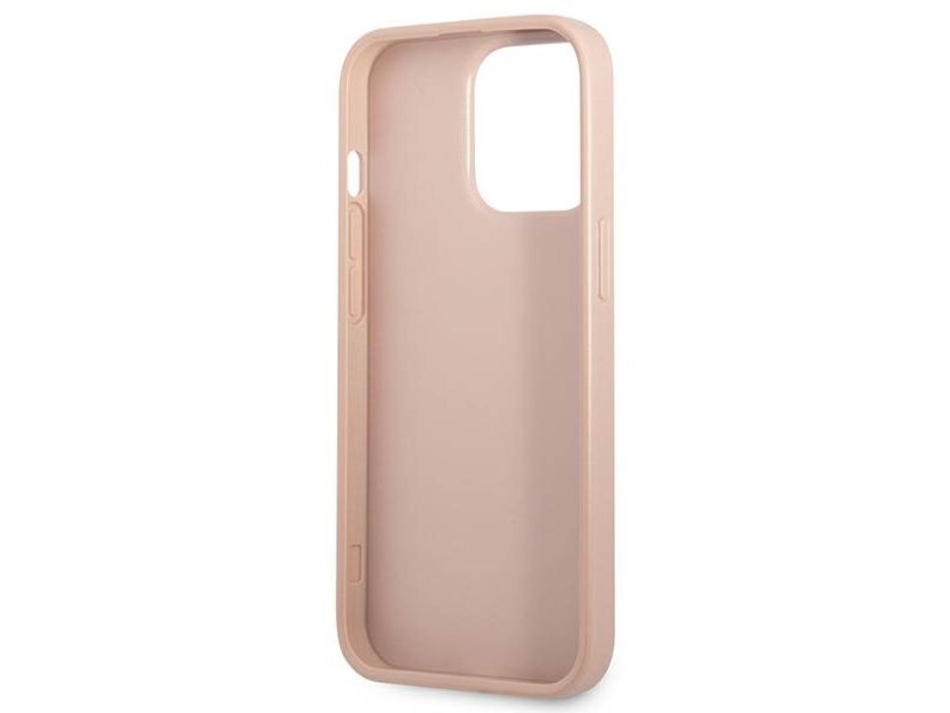 Capa rígida rosa Guess GUHCP13LPSATPP para iPhone 13 Pro / 13 6.1
